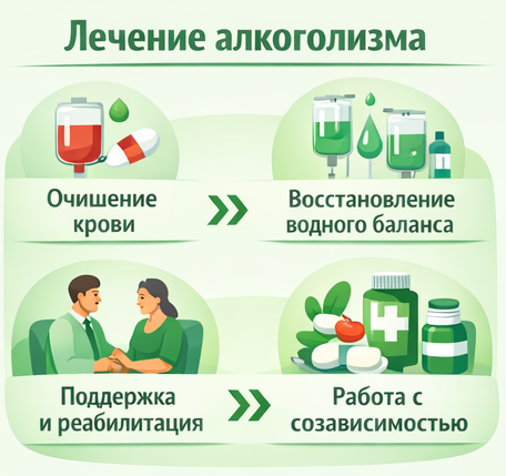 лечение алкоголизма в Архангельске этапы